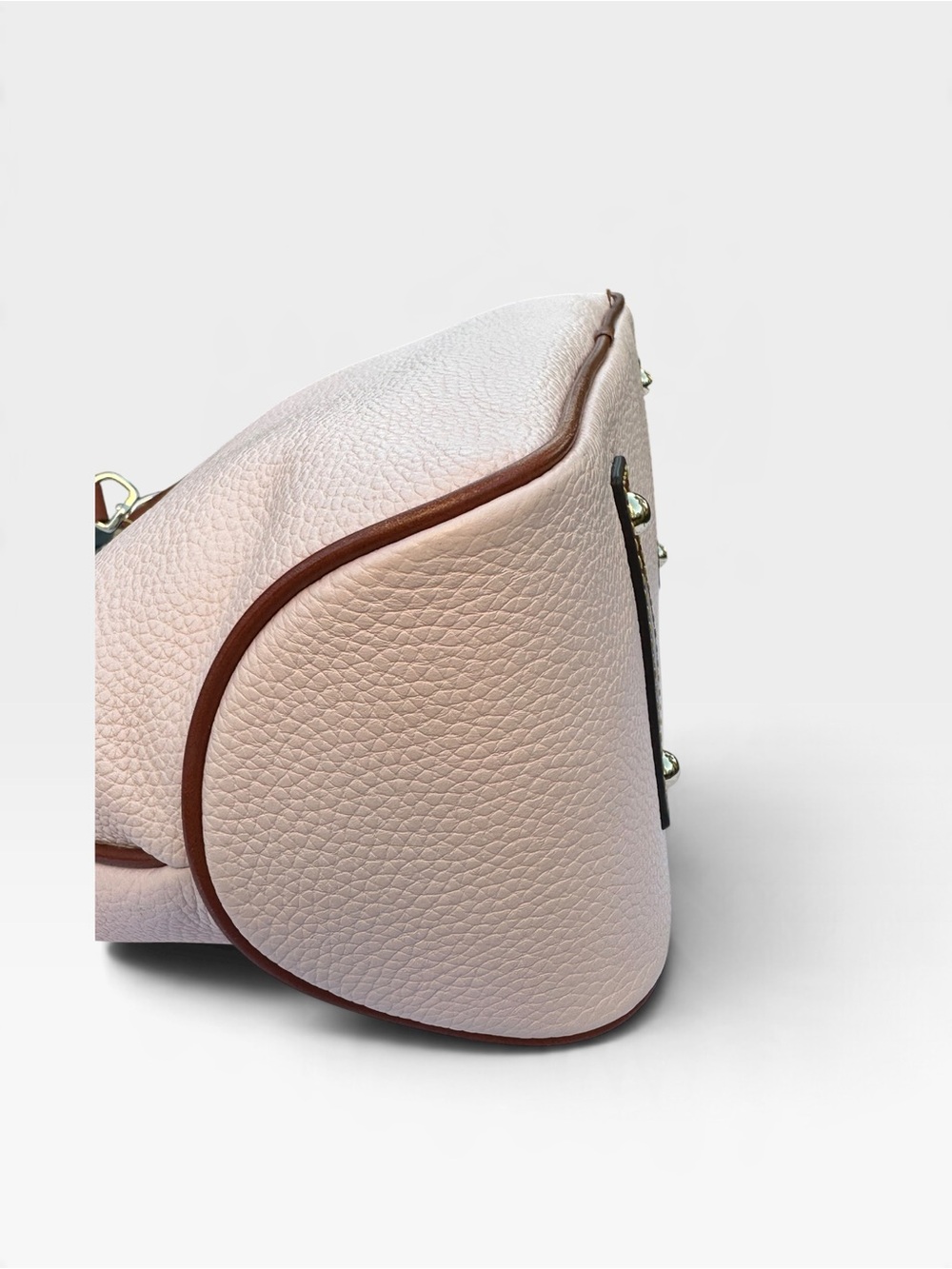 Dooney & Bourke Blush Pink Pebble Grain Leather Hobo Shoulder Bag. V2204120 - Picture 15 of 16